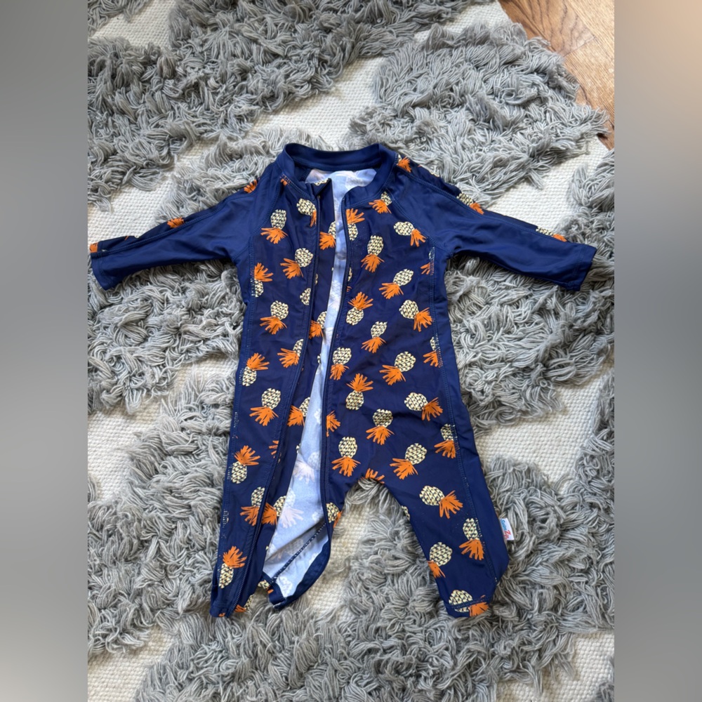 Two Swim Zip Swim suites 6-12M